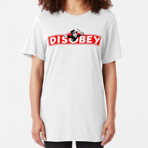 Monopoly Game Parody - Guy Fawkes Disobey Slim Fit T-Shirt