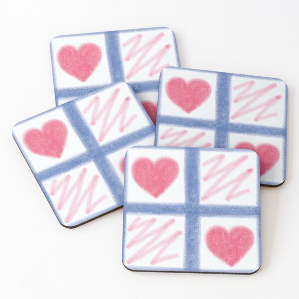 Item preview, Red and blue print, heart, cells, strokes, pastel. designed and sold by UVI-CA.