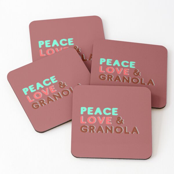 Item preview, peace love & granola designed and sold by dabluelady.