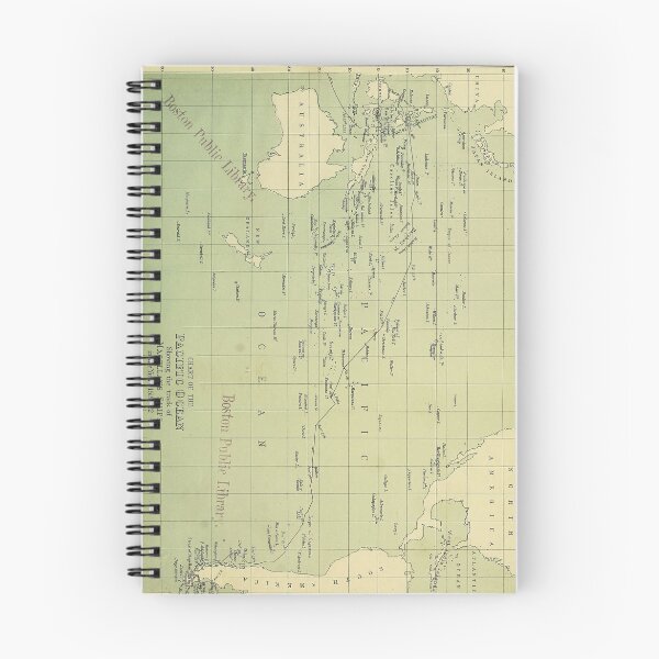Item preview, Vintage Map of The Pacific Ocean (1874) designed and sold by BravuraMedia.
