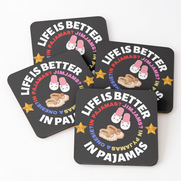Item preview, LIFE IS BETTER IN PYJAMAS, PAJAMAS, JIMJAMS, ONESIE, WORK AT HOME, designed and sold by R B Chrystal.
