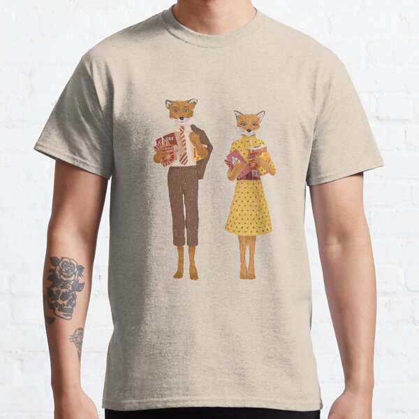 fantastic mr. fox and mrs. fox funny Classic T-Shirt