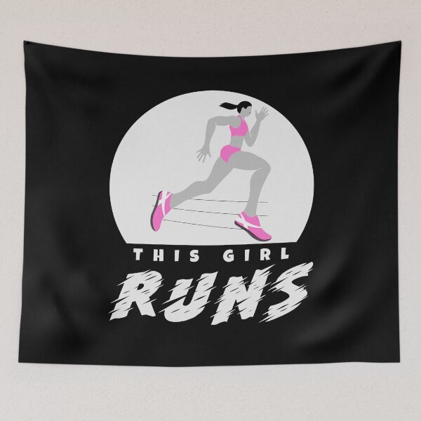 Item preview, This Girl Runs - Running Design designed and sold by mum-of-two.