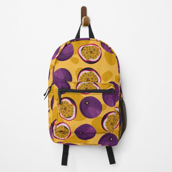 Item preview, A pattern of passion fruit on a yellow background. designed and sold by LionKsi89.