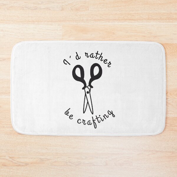 Item preview, I'd rather be crafting black text designed and sold by yennyz.