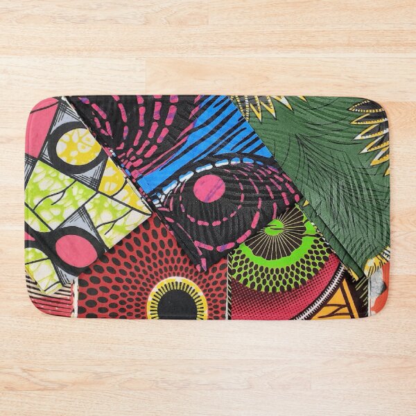 Item preview, African Fabric Patchwork Collage Art Patterns [#241] designed and sold by AfriStyleUK.