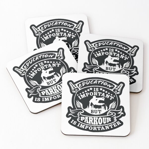Item preview, funny artwork for those who loves freerun "Education is important but parkour is importanter" - parkour designed and sold by Troy  G Perez.