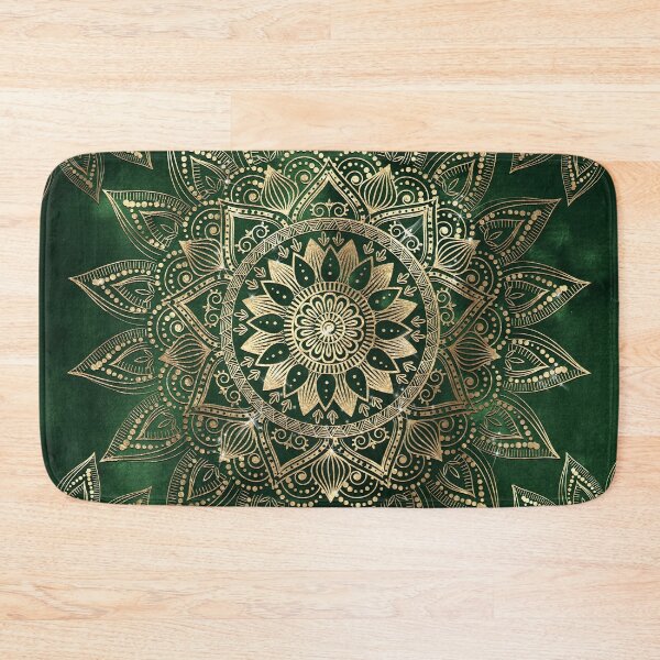 Item preview, Elegant Green Gold Mandala designed and sold by InovArtS.