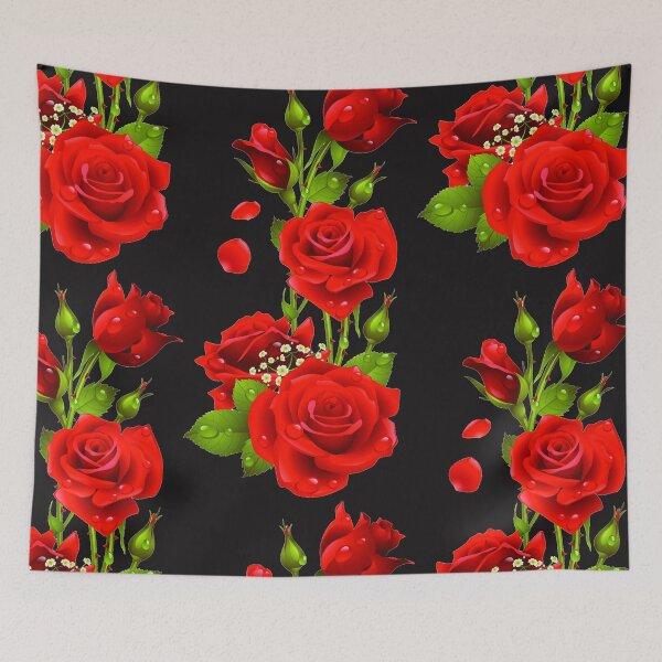 Item preview, Illustration of red roses.T-shirt print designed and sold by Senior-Kuzmin.