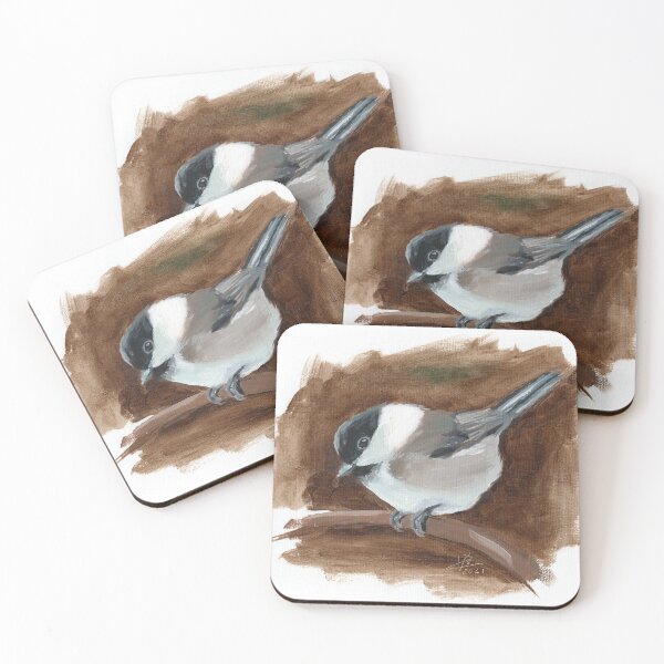 Item preview, Coal Tit - Oil painting designed and sold by mymonmia.