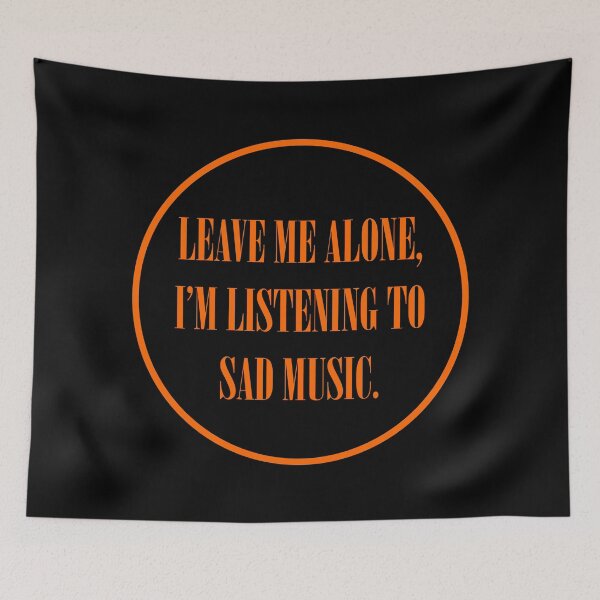 Item preview, LISTENING TO SAD MUSIC designed and sold by MysticPotato.