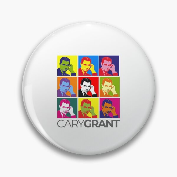 Item preview, Cary Grant pop-art portrait poster designed and sold by CMYKStudio.