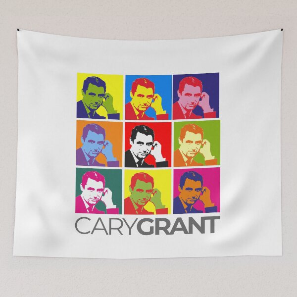 Item preview, Cary Grant pop-art portrait poster designed and sold by CMYKStudio.