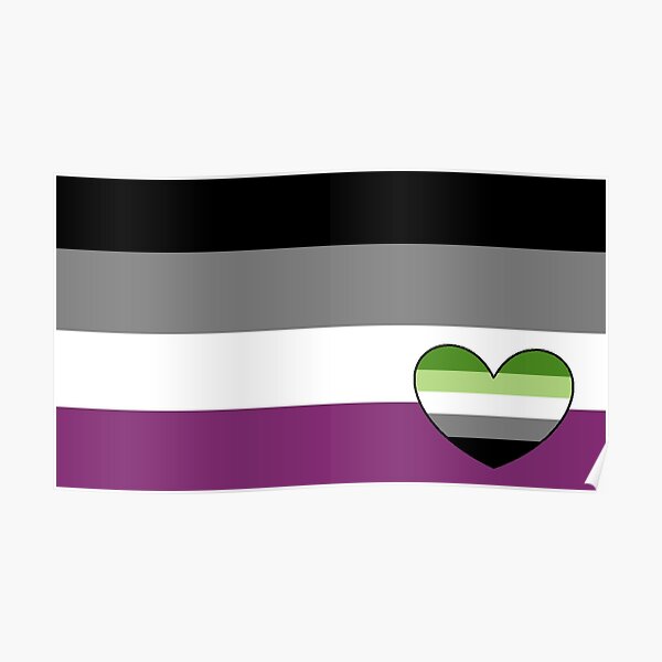 Asexual Aromantic Pride Flag Poster By Ace Of Cake Redbubble