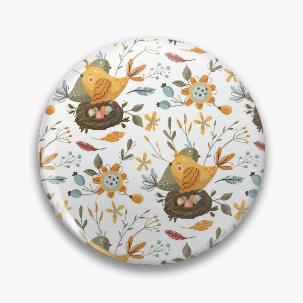 Item preview, Whimsical Art Water Color Botanical Collection of Birds and Flowers designed and sold by MortexApparel.