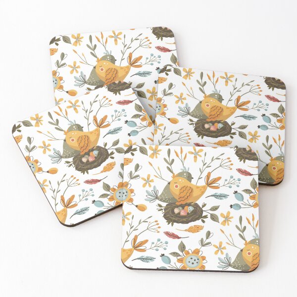 Item preview, Whimsical Art Water Color Botanical Collection of Birds and Flowers designed and sold by MortexApparel.