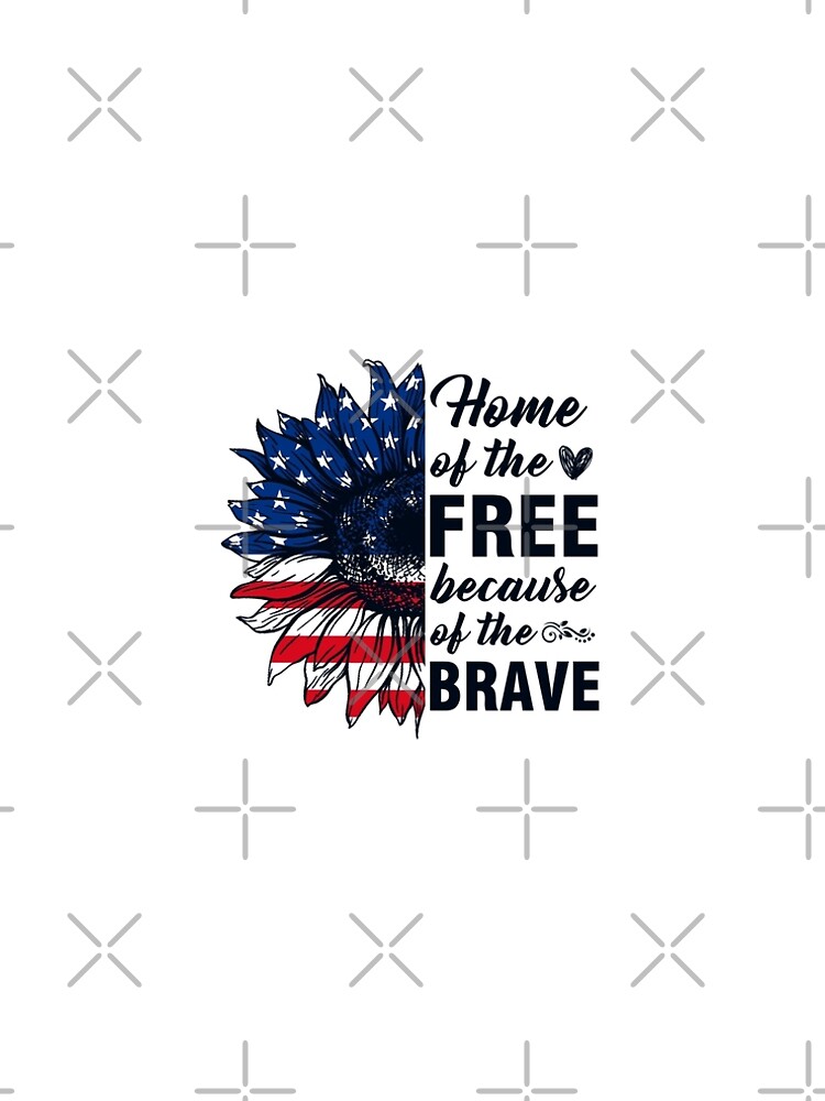 home of the free because of the brave logo