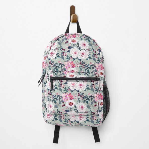 Artikelvorschau, Luxury Florals, Pink and White on Green entworfen und verkauft von meggydesigns.