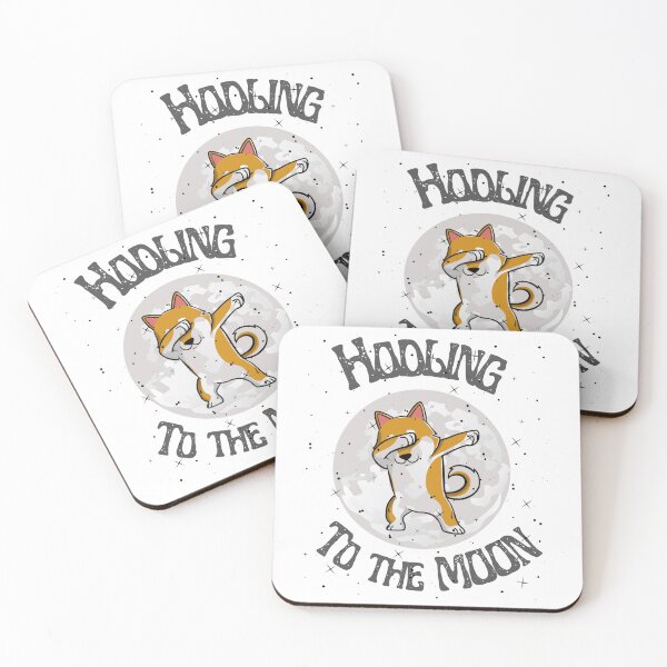 Item preview, Dab Dog Shiba Inu Hodling To The Moon Cryptocurrency  designed and sold by MagicArtworks.
