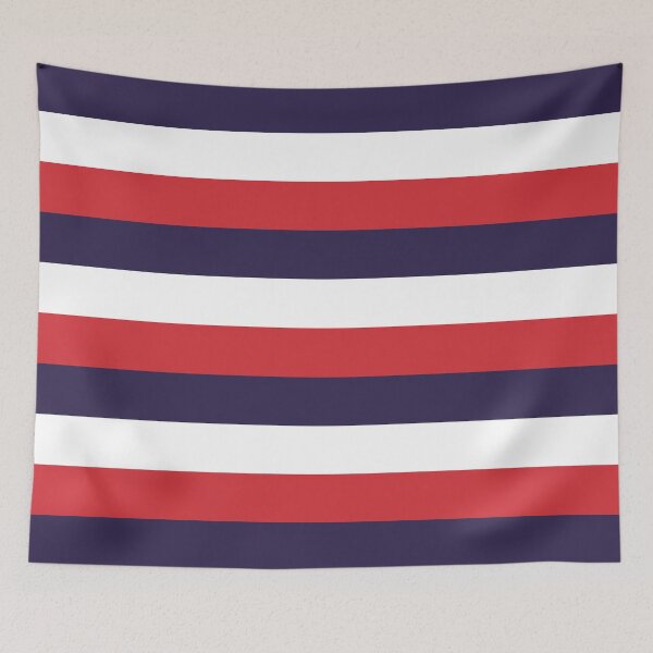 Item preview, 3 Large RED NAVY BLUE and WHITE Horizontal STRIPES designed and sold by RachelMacht.