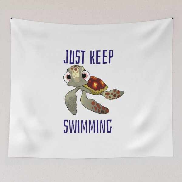 Item preview, Just Keep swimming squirt designed and sold by OldDuck-Design.