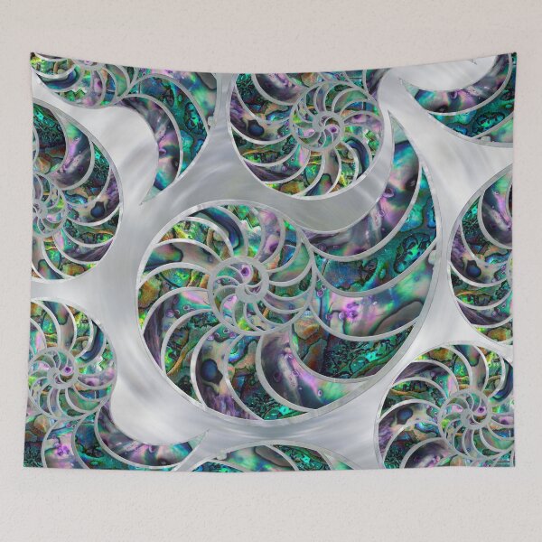 Artikelvorschau, Nautilus Shell Abalone und Perle entworfen und verkauft von k9printart.