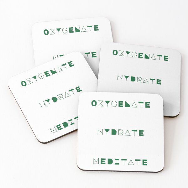 Item preview, Oxygenate, Hydrate, Meditate - Forest Green  designed and sold by visual-samadhi.