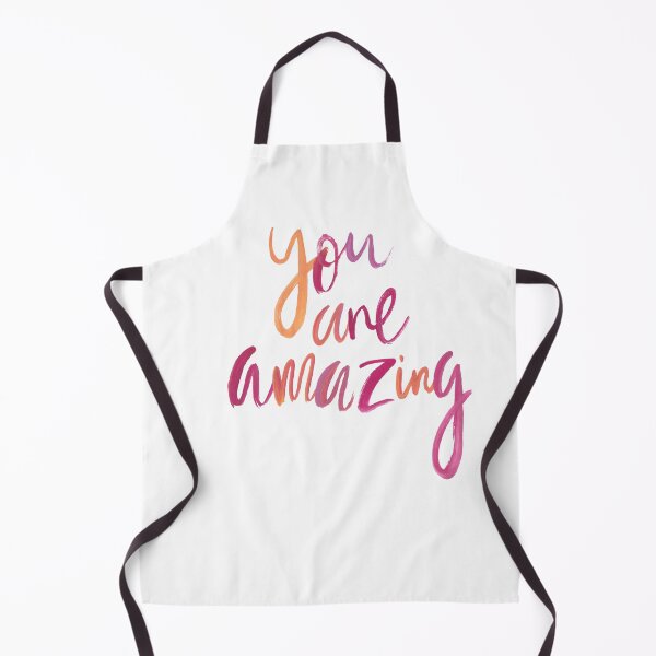 Item preview, You Are Amazing Words Text Saying Quite Script Hand Written Pink & Orange designed and sold by WearWolfDesigns.
