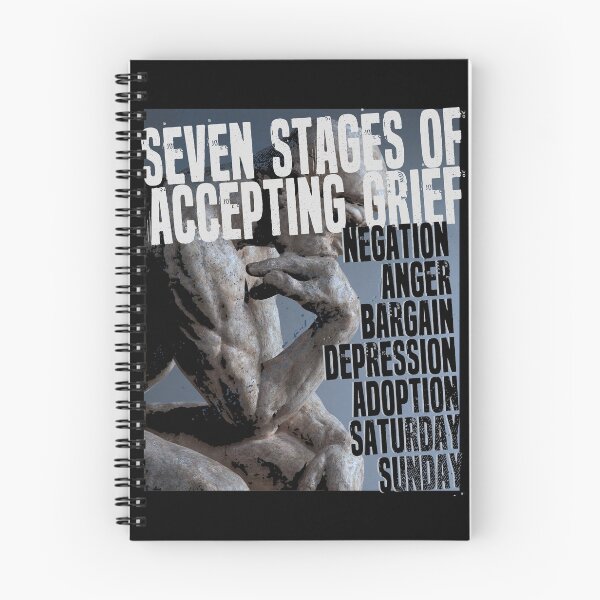 Item preview, Seven stages of accepting grief designed and sold by kolbasound.