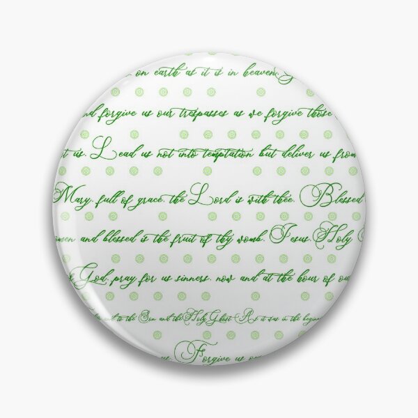 Item preview, Rosary Prayers -- Green -- English designed and sold by OrateFratres.