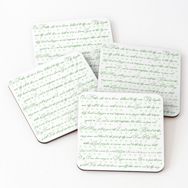 Item preview, Rosary Prayers -- Green -- English designed and sold by OrateFratres.