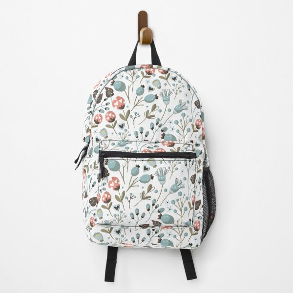 Item preview, Awesome Floral Pattern Blue and Pink Flowers Illustration Art designed and sold by MortexApparel.