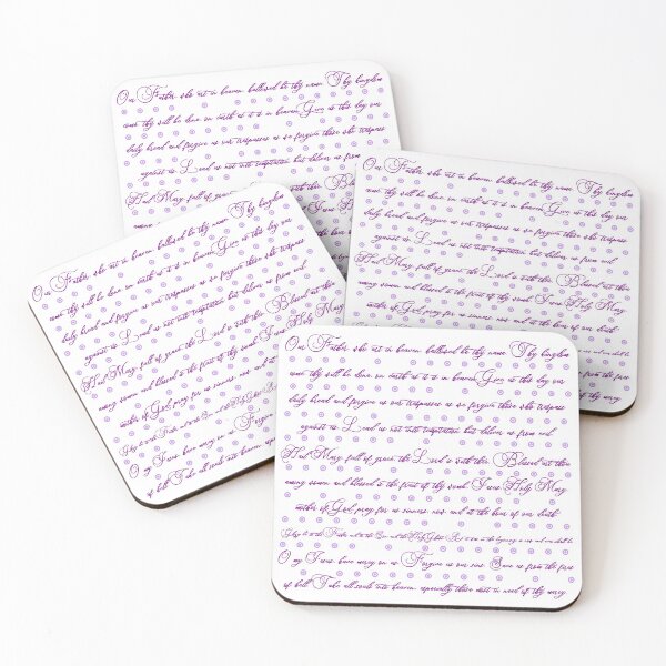 Item preview, Rosary Prayers -- Purple -- English designed and sold by OrateFratres.