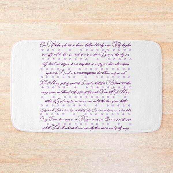 Item preview, Rosary Prayers -- Purple -- English designed and sold by OrateFratres.