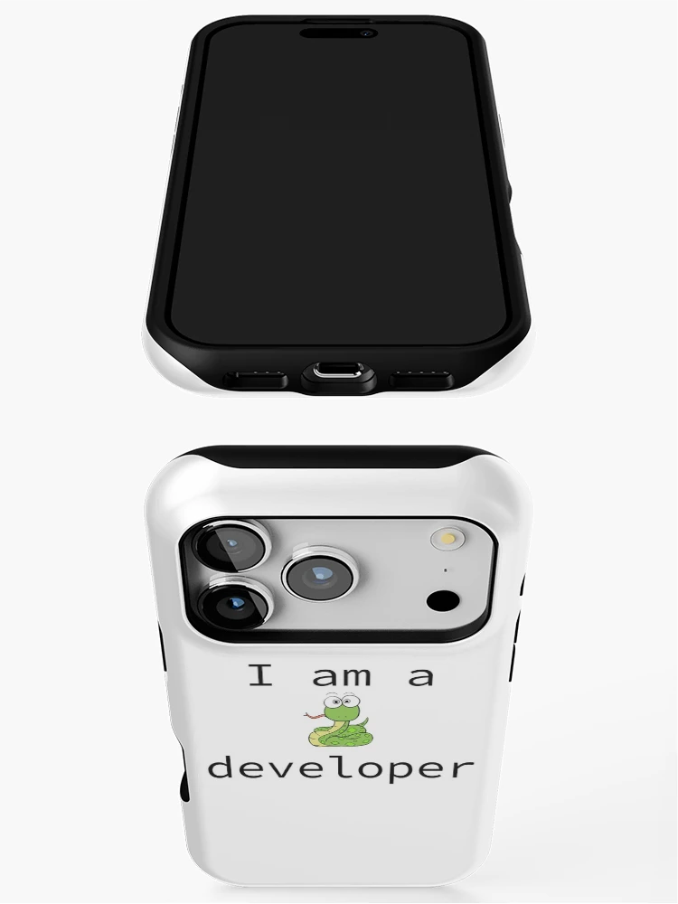 Thumbnail 3 of 4, iPhone Case, Python Developer - Pun Intended designed and sold by Amerant.