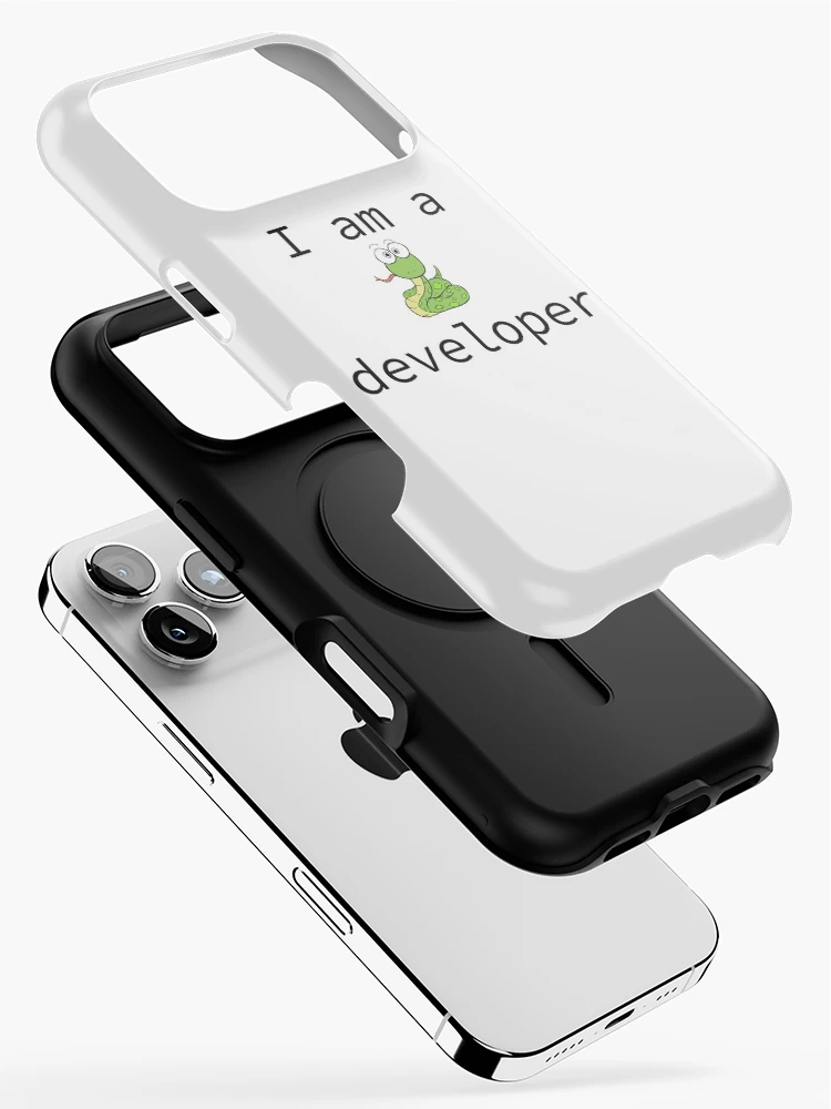 Thumbnail 2 of 4, iPhone Case, Python Developer - Pun Intended designed and sold by Amerant.