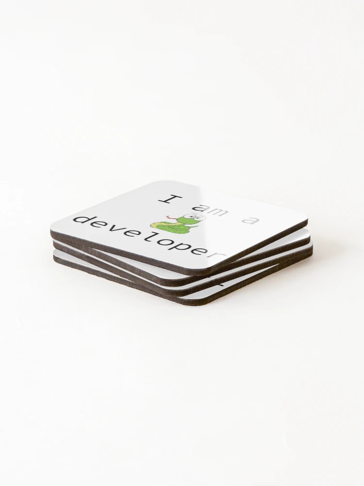 Thumbnail 4 of 5, Coasters (Set of 4), Python Developer - Pun Intended designed and sold by Amerant.