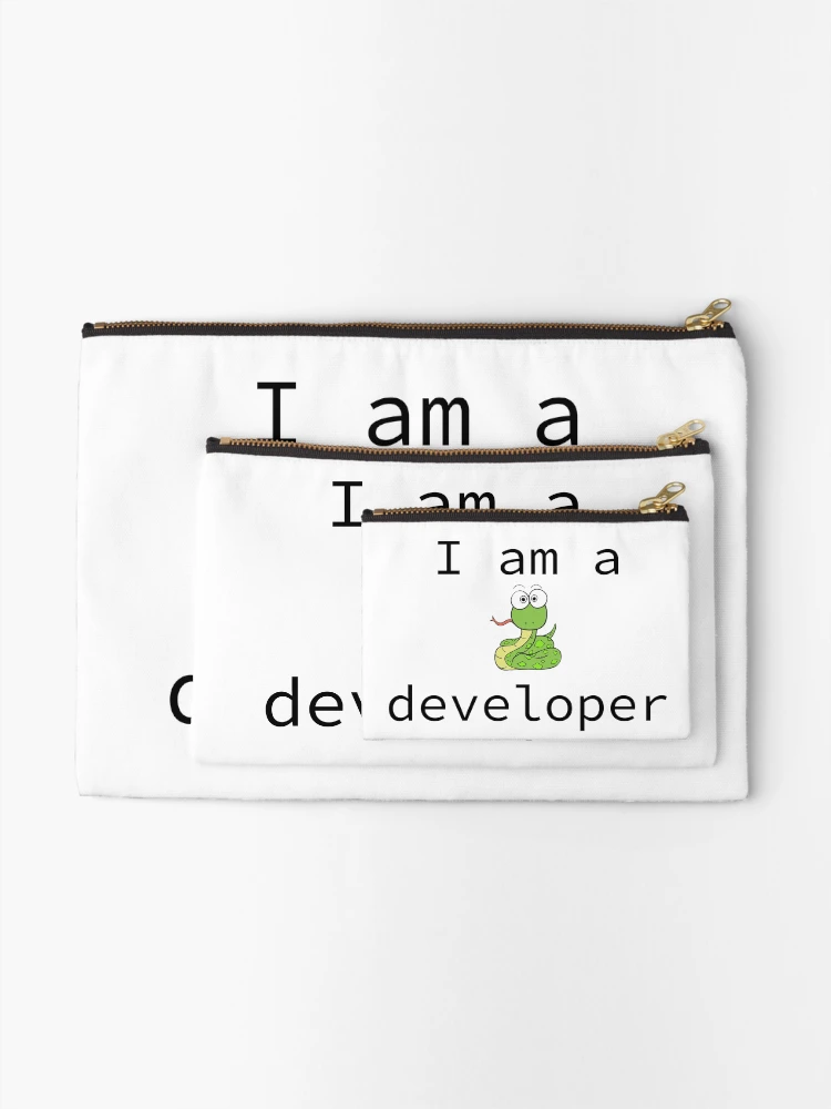 Thumbnail 2 of 4, Zipper Pouch, Python Developer - Pun Intended designed and sold by Amerant.