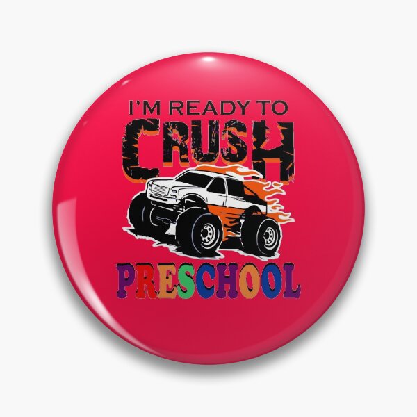 Item preview, im ready to crush preschool truck back to school designed and sold by whatsyokidswear.