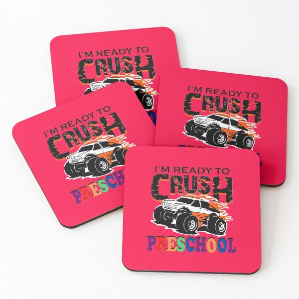 Item preview, im ready to crush preschool truck back to school designed and sold by whatsyokidswear.
