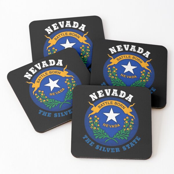 Item preview, NEVADA SILVER STATE FLAG designed and sold by Madjack Tees Kiwi SuperStore.