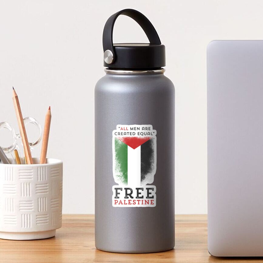“All men are created equal" - Free Palestine Sticker