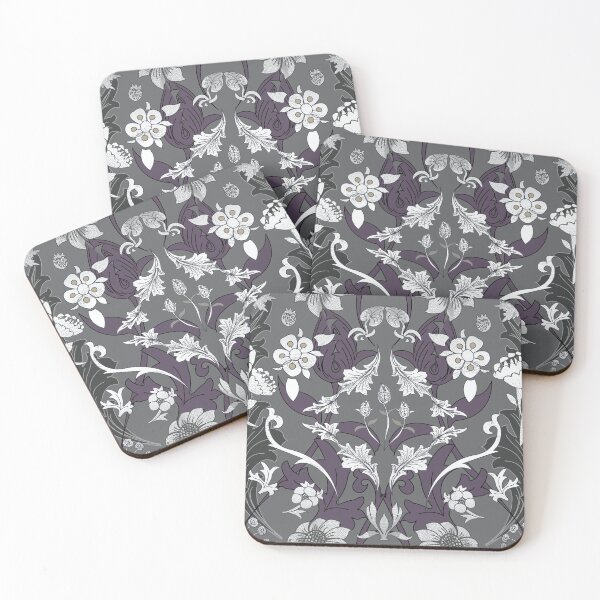 Item preview, Exquisite William Morris Daisy Tile, Tulip and Strawberry Thief fusion - Art Nouveau Victorian Pattern. Caroline Laursen original designed and sold by Caroline Laursen.