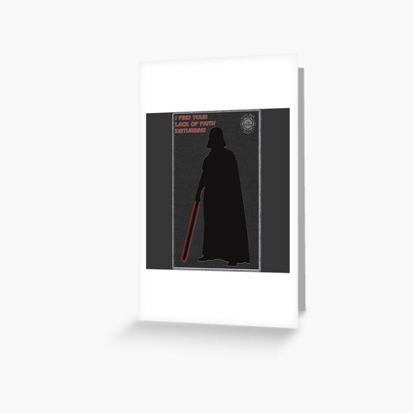 Grusskarten Darth Vader Redbubble