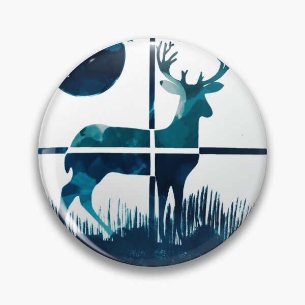 Item preview, Deer Hunter Target in Midnight Blue Camo designed and sold by Kristi Duggins.