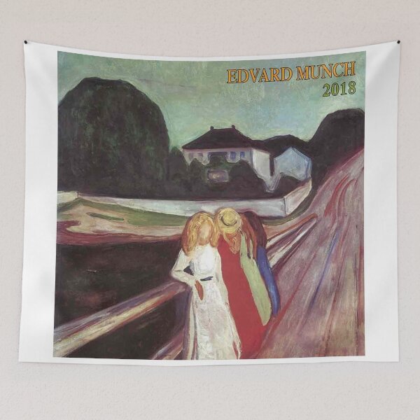 Item preview, Reunion On The Bridge munchs Poster designed and sold by geraliobened.