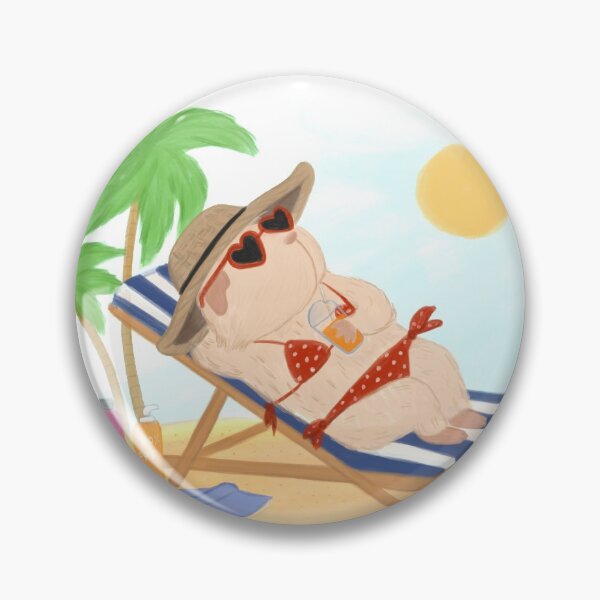 Item preview, Guinea pig on the beach   designed and sold by mondesign26.