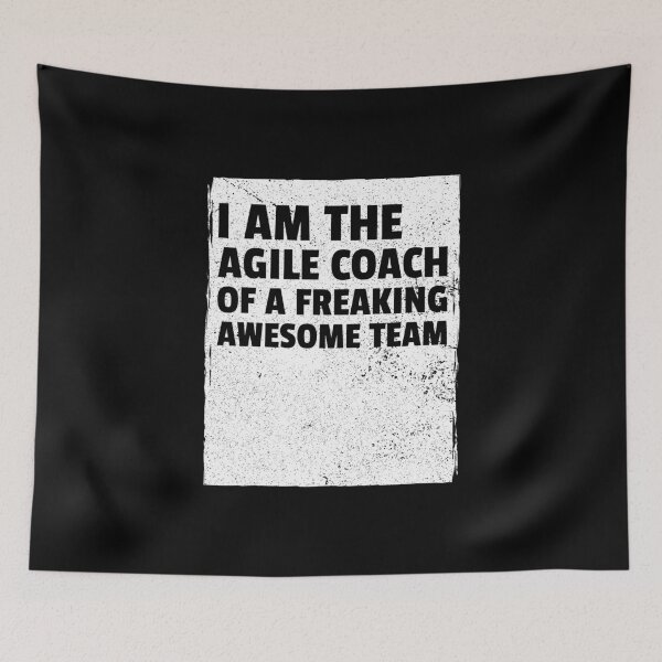 Item preview, I am the agile coach of a freaking awesome team designed and sold by Salma Satya & Co.