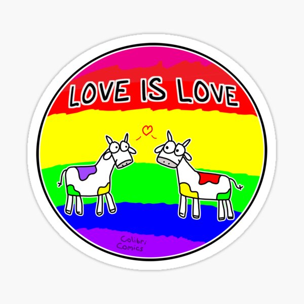 Love is Love with Kuhi and Muhi Sticker
