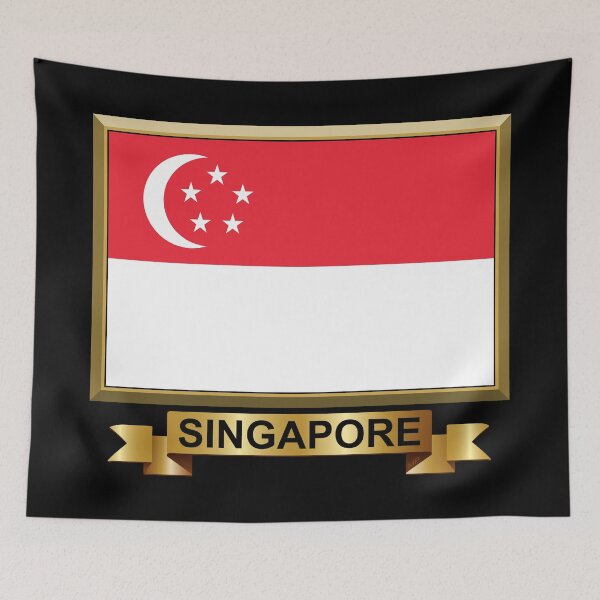 Artikelvorschau, Singapur Flagge Geschenke, Masken, Aufkleber und Produkte (N) entworfen und verkauft von mpodger.
